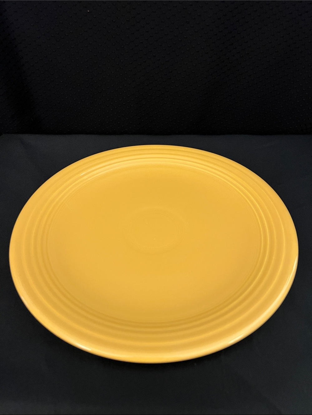 Fiesta Yellow 12 inch Plate with Ridged Rim